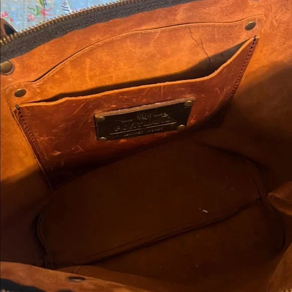 Brown Leather Tote Bag - Picture 6 of 7